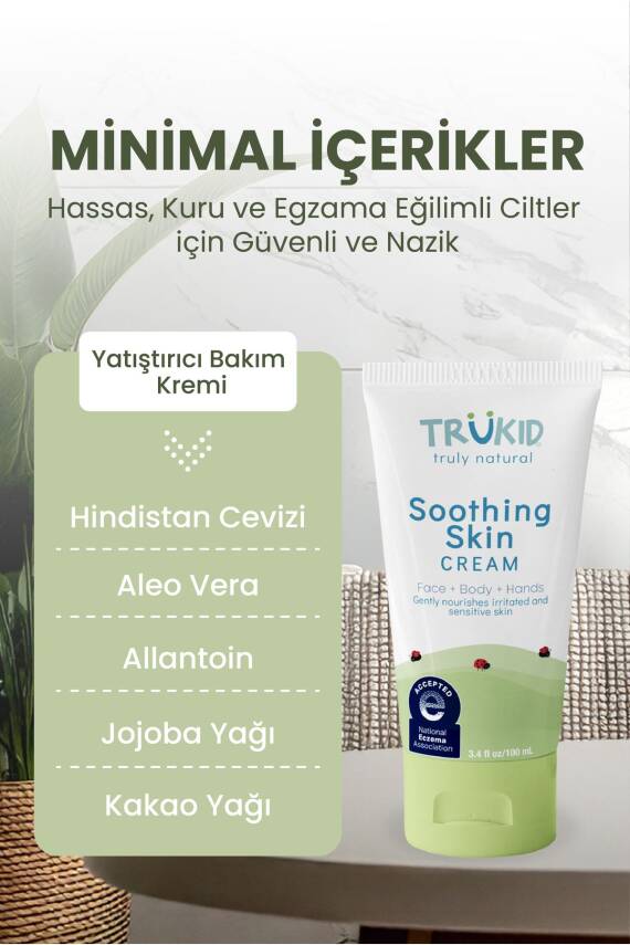 Trukid Trubaby Soothing Skin Cream 100 ml - Egzamalı Ciltler Için Doğal Bakım - 4