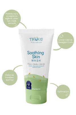 Trukid Trubaby Soothing Skin (ECZEMA) Face & Body Wash 236,5 ml - Yüz & Vücut Yıkama Jeli - 3