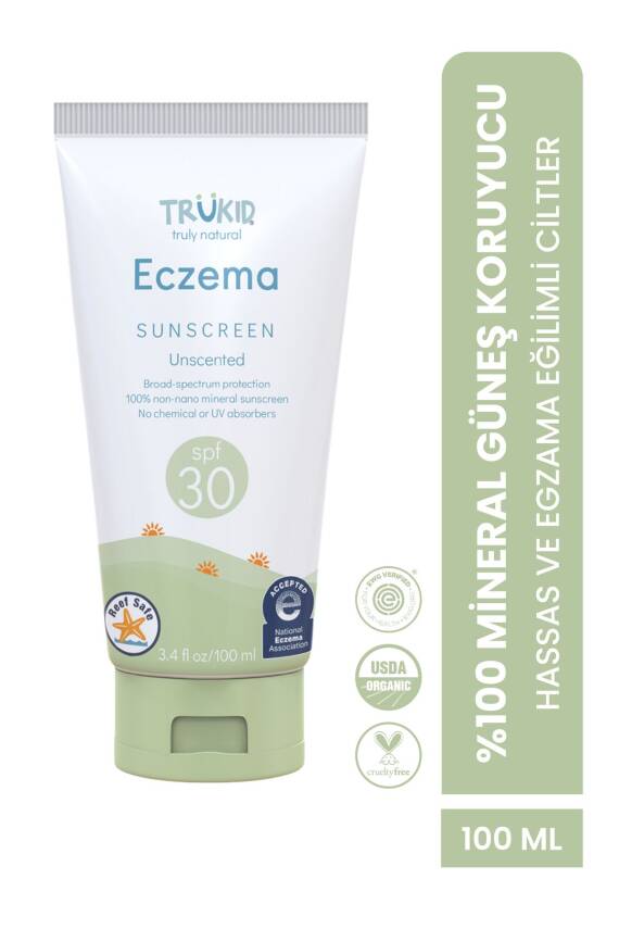 Trukid Trubaby Spf30 Sunscreen 100 ml - Egzamalı Ciltler Için Güneş Kremi - 1
