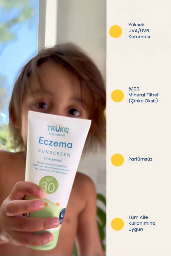 Trukid Trubaby Spf30 Sunscreen 100 ml - Egzamalı Ciltler Için Güneş Kremi - 2