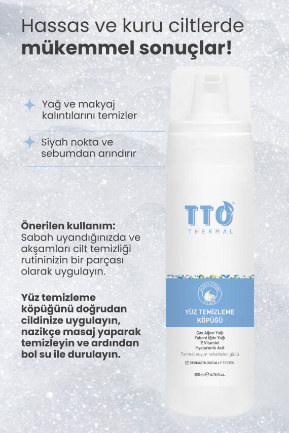 Tto Cilt Bakım Seti 3 ( Yüz Temizleme Köpüğü, Thermal Nemlendirici Losyon, Soft Göz Şampu - 3