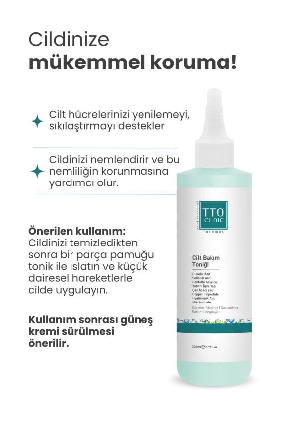 Tto Clinic Cilt Bakım Toniği 200ml - 4