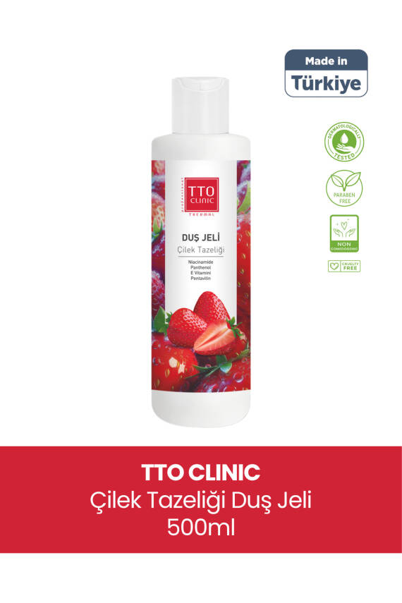 Tto Clinic Duş Jeli Çilek Tazeliği 500ml - 1