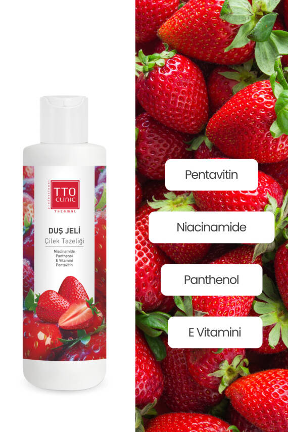 Tto Clinic Duş Jeli Çilek Tazeliği 500ml - 3