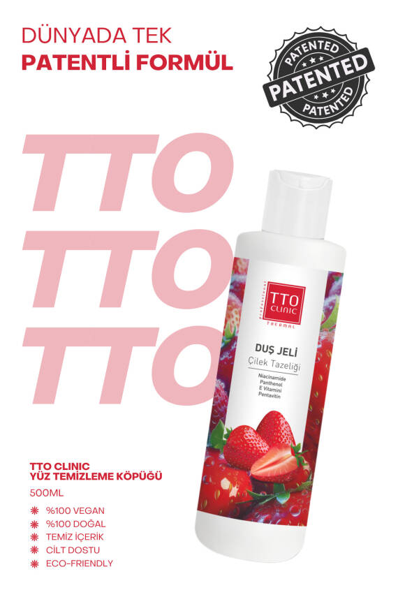 Tto Clinic Duş Jeli Çilek Tazeliği 500ml - 5