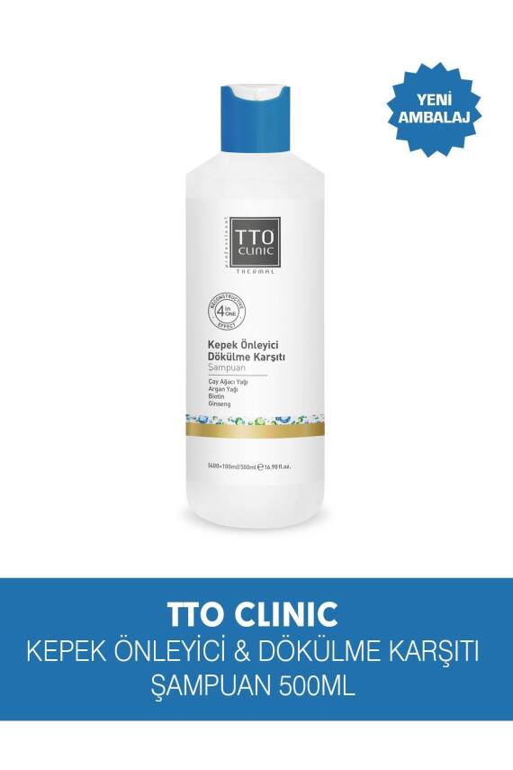 Tto Clinic Kepek Önleyici Dökülme Karşıtı Şampuan 400 ml - 1