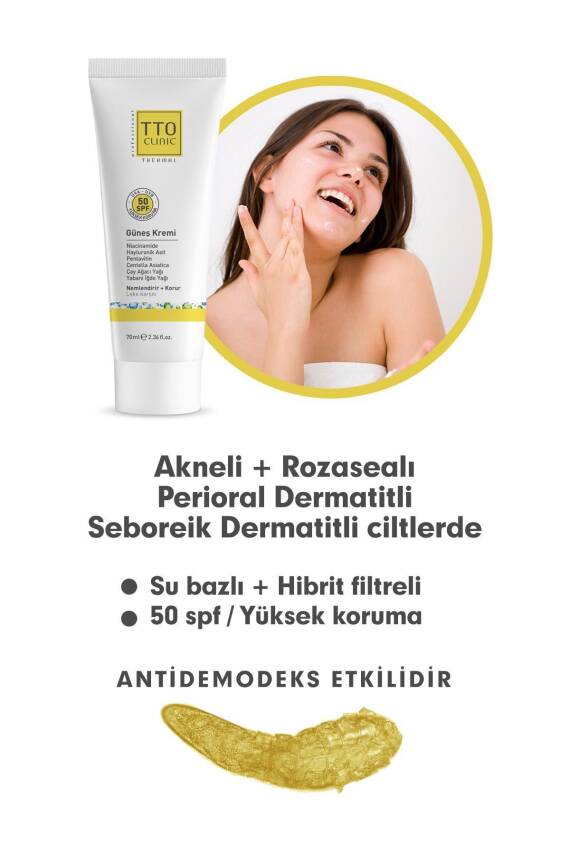Tto Clinic Leke Karşıtı Güneş Koruyucu Krem SPF50 70ml - 3