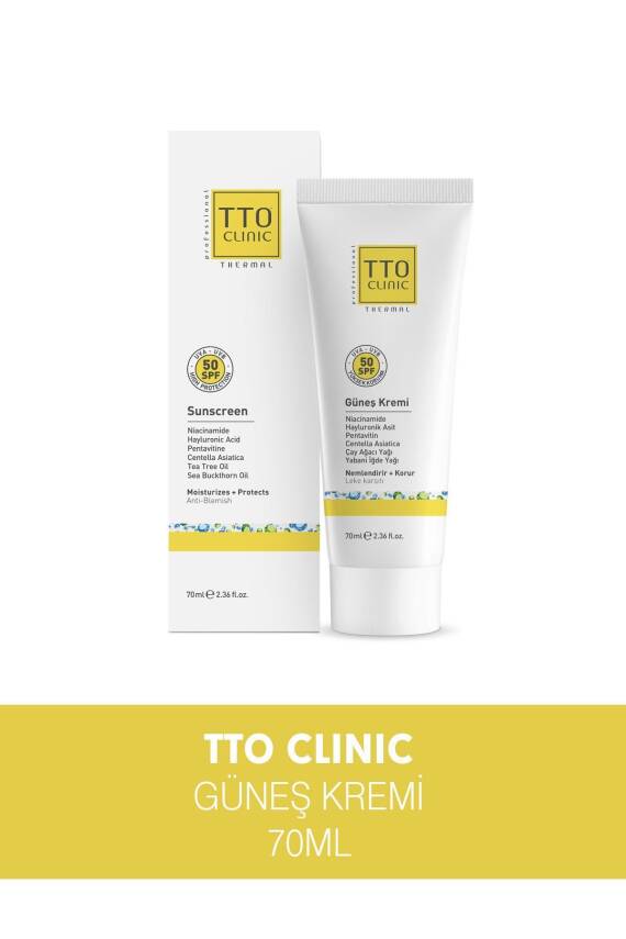 Tto Clinic Leke Karşıtı Güneş Koruyucu Krem SPF50 70ml - 1
