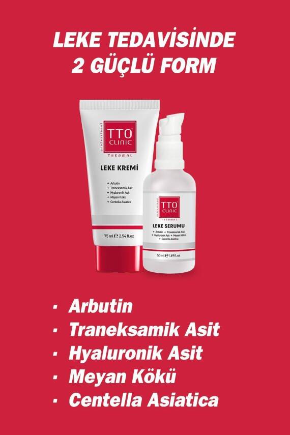 Tto CLINIC LEKE KREMİ 75ML + LEKE SERUMU 50ML - 2