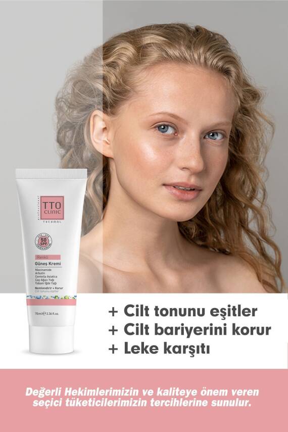 Tto Clinic Renkli Güneş Koruyucu Krem SPF50 70ml - 4