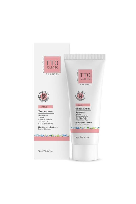 Tto Clinic Renkli Güneş Koruyucu Krem SPF50 70ml - 5
