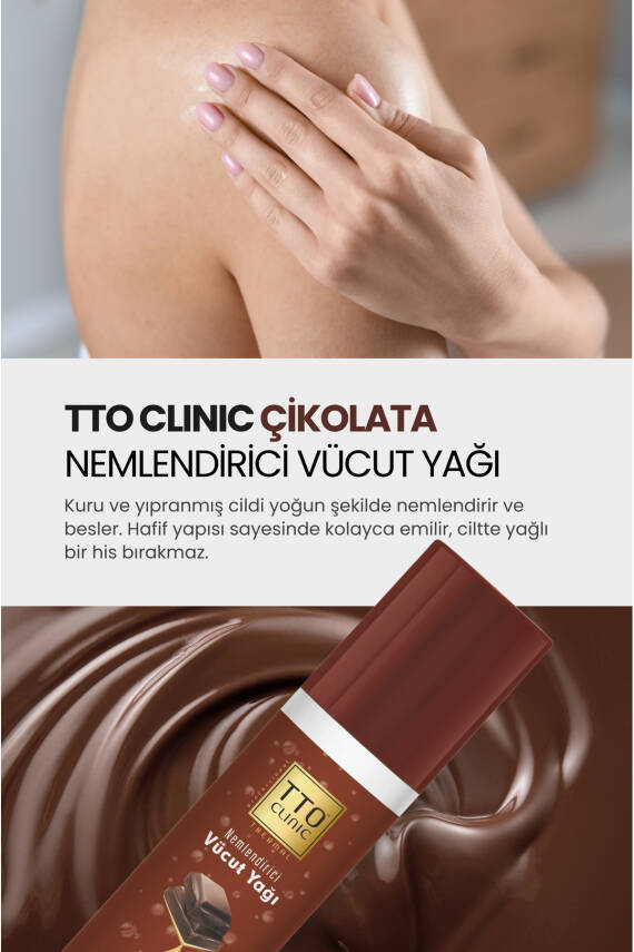 Tto Clinic Vücut Yağı Çikolata 200 ml (ÇAY AĞACI YAĞI / TEA TREE OIL) - 2