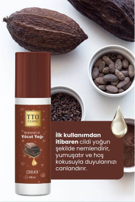 Tto Clinic Vücut Yağı Çikolata 200 ml (ÇAY AĞACI YAĞI / TEA TREE OIL) - 3
