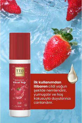 Tto Clinic Vücut Yağı Çilek 200 ml (ÇAY AĞACI YAĞI / TEA TREE OIL) - 4