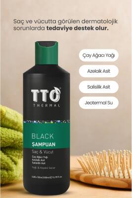 Tto Saç Ve Vücut Şampuanı Black 500ml - 2