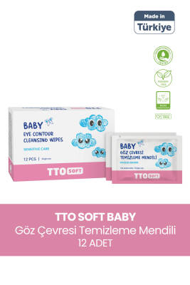 Tto Soft Baby Bebek Göz Çevresi Temizleme Mendili 12'li - Tto