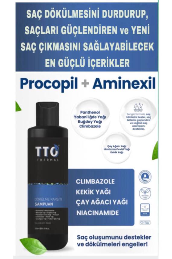 Tto Thermal Dökülme Karşıtı Şampuan 250 ml - 5