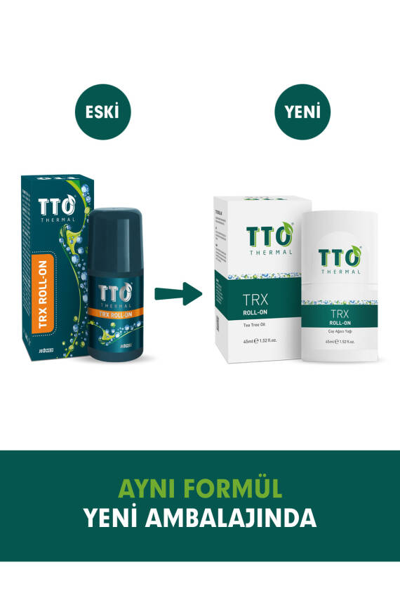 Tto Trx El,ayak, Koltuk Altı Terleme Önleyici Roll-on 45 ml (ÇAY AĞACI YAĞI / TEA TREE OIL) - 2