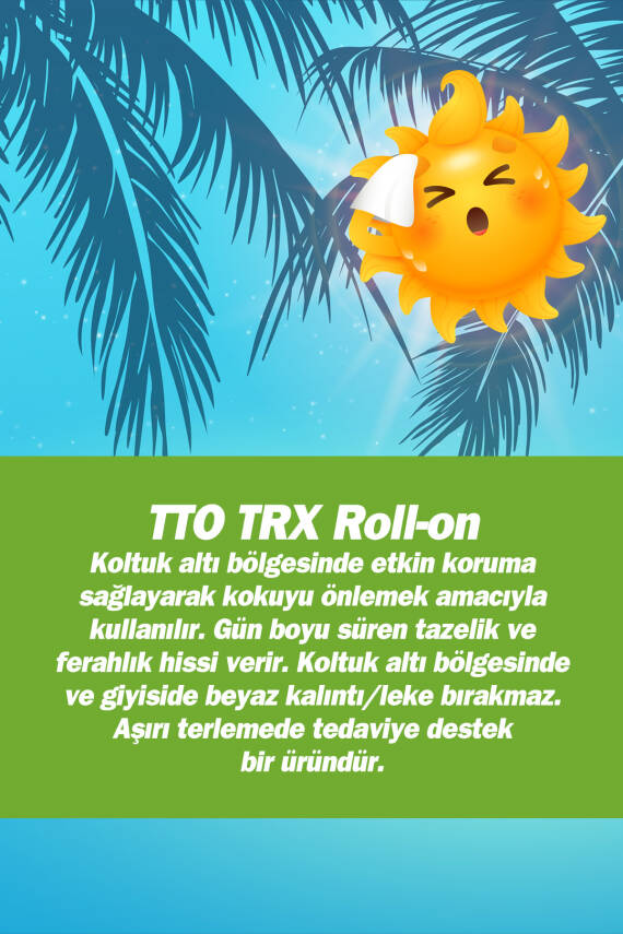 Tto Trx El,ayak, Koltuk Altı Terleme Önleyici Roll-on 45 ml (ÇAY AĞACI YAĞI / TEA TREE OIL) - 3