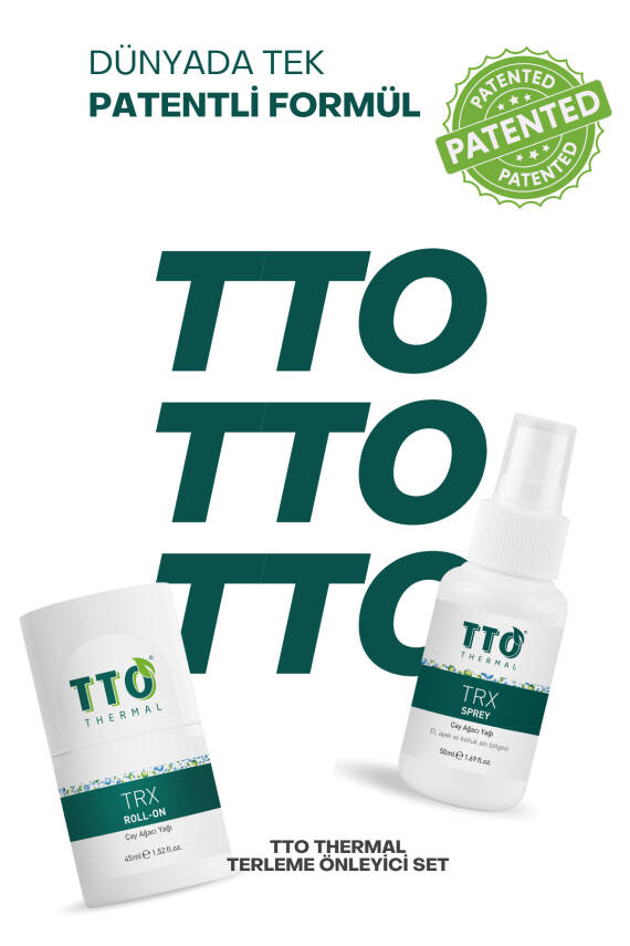 Tto Trx Sprey Ve Roll-on Paketi Terleme Önleyici(ÇAY AĞACI YAĞI / TEA TREE OIL) - 2