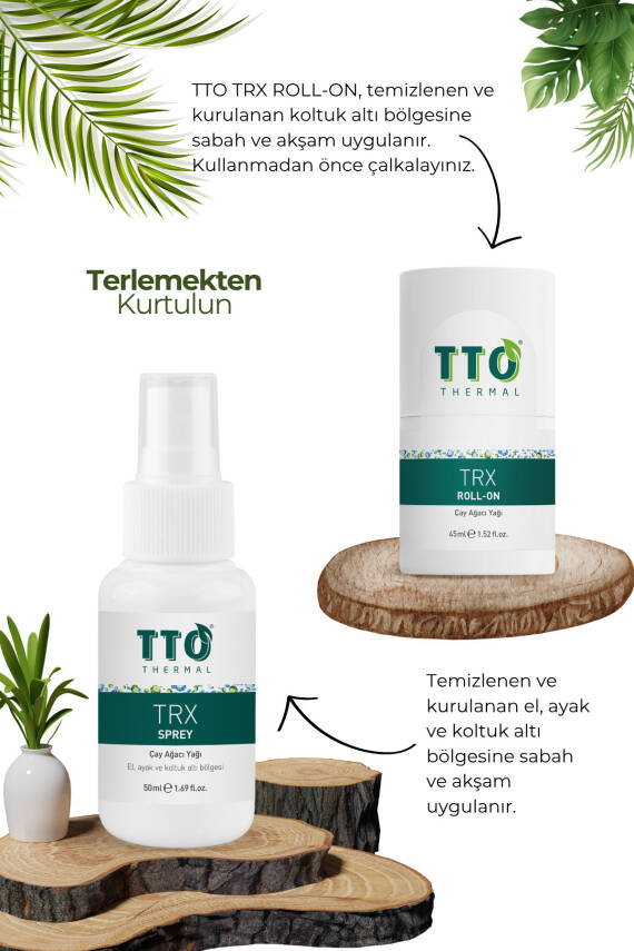 Tto TRX TERLEME ÖNLEYİCİ SET ( sprey roll-on mendil şampuan) - 3