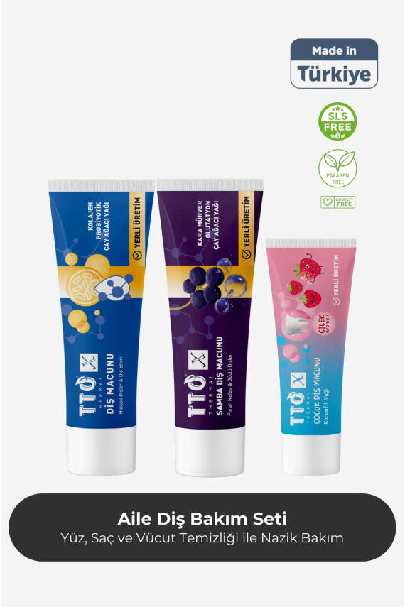 Tto X Aile Diş Bakım Seti (Samba, Kolajen) - 1