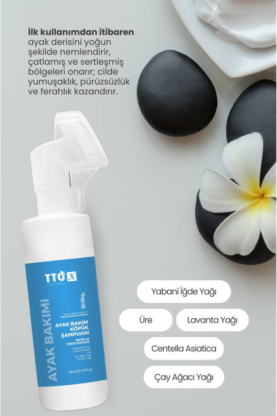 Tto X Aplikatörlü Köpük Ayak Bakım Şampuanı 150ml - 3