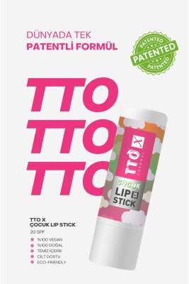Tto X Çilek Aromalı Çocuk Lip Stick 20 SPF Korumalı - 2