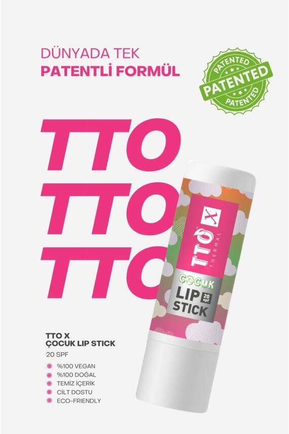 Tto X Çilek Aromalı Çocuk Lip Stick 20 SPF Korumalı - 2