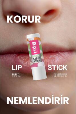 Tto X Çilek Aromalı Çocuk Lip Stick 20 SPF Korumalı - 4