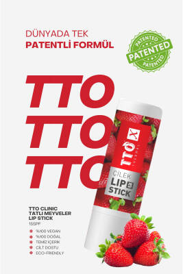 Tto X Çilek Aromalı Lip Stick 20 SPF Korumalı - 2