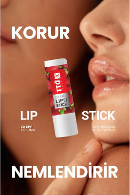 Tto X Çilek Aromalı Lip Stick 20 SPF Korumalı - 4