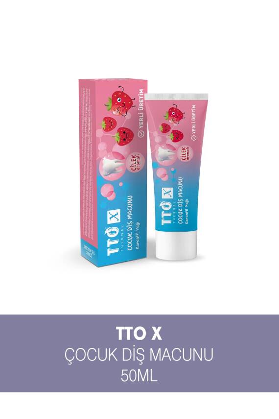Tto X Çocuk Diş Macunu Çilek Aromalı 50ml - 1