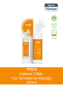 Tto X Hassas Ciltlere Özel Çay Ağacı İçeren Aplikatörlü Yüz Köpüğü 200ml - Tto
