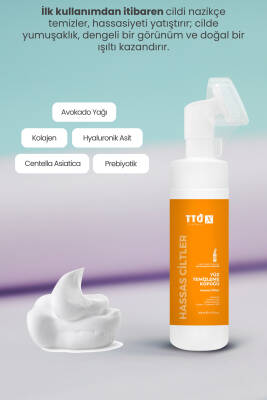 Tto X Hassas Ciltlere Özel Çay Ağacı İçeren Aplikatörlü Yüz Köpüğü 200ml - 3