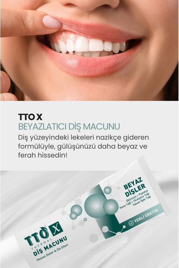 Tto X Hassas Dişler Ve Diş Etleri İçin Beyazlatıcı Diş Macunu 75ml - 2