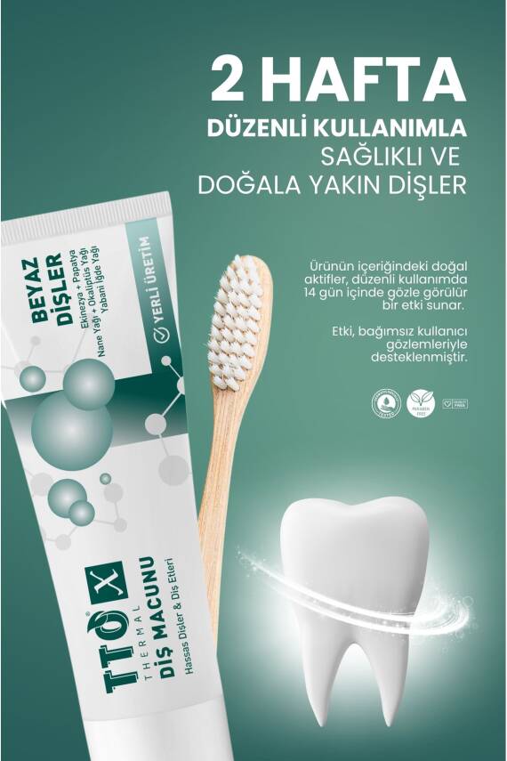 Tto X Hassas Dişler Ve Diş Etleri İçin Beyazlatıcı Diş Macunu 75ml - 3