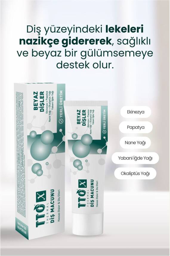Tto X Hassas Dişler Ve Diş Etleri İçin Beyazlatıcı Diş Macunu 75ml - 4