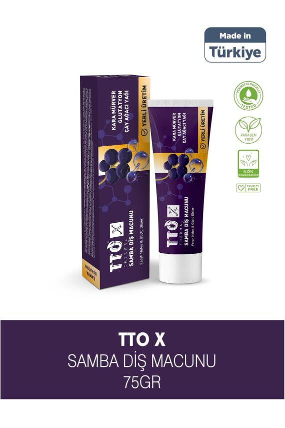 Tto X Kara Mürverli Diş Macunu 75ml - 1