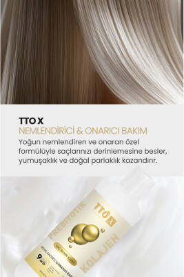 Tto X Nemlendirici Ve Onarıcı Saç Kremi Kolajen Ve Prebiyotik 500ml - 3