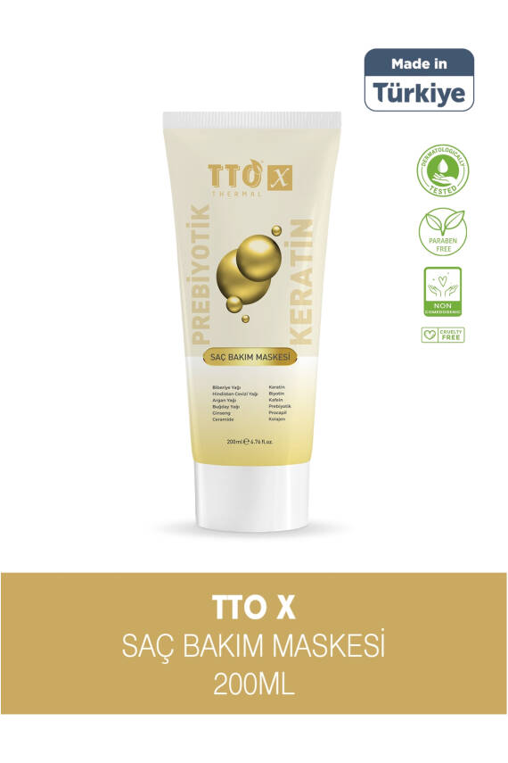 Tto X Prebiyotik Saç Bakım Maskesi 200ml - 1