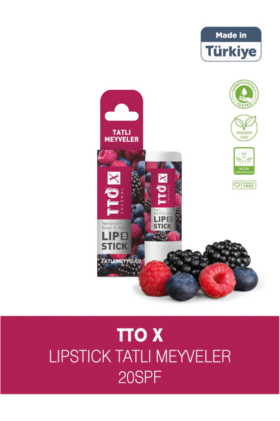 Tto X Tatlı Meyveler Lipstick 20 SPF Korumalı - 1