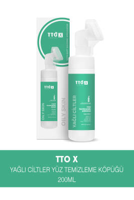 Tto X Yağlı Ciltlere Özel Çay Ağacı İçeren Aplikatörlü Yüz Köpüğü 200ml - 1
