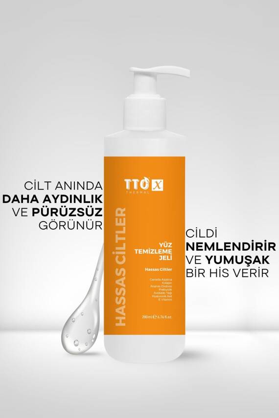 Tto X Yüz Temizleme Jeli Hassas Ciltler 200 ml - 4