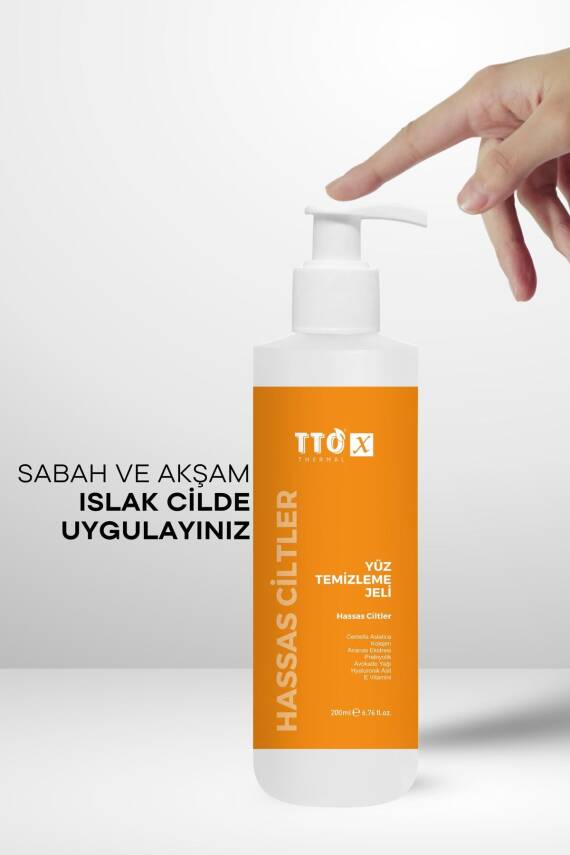 Tto X Yüz Temizleme Jeli Hassas Ciltler 200 ml - 5