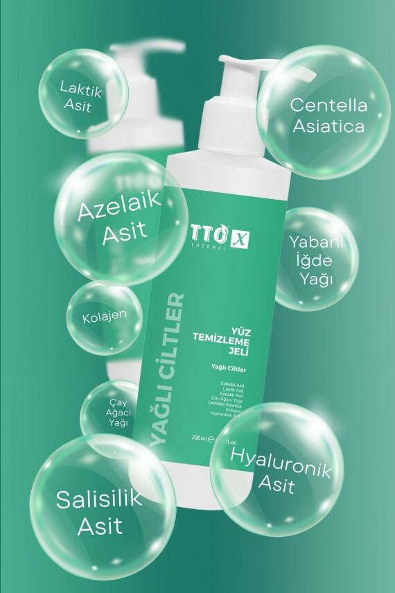 Tto X Yüz Temizleme Jeli Yağlı Ciltler 200 ml - 3