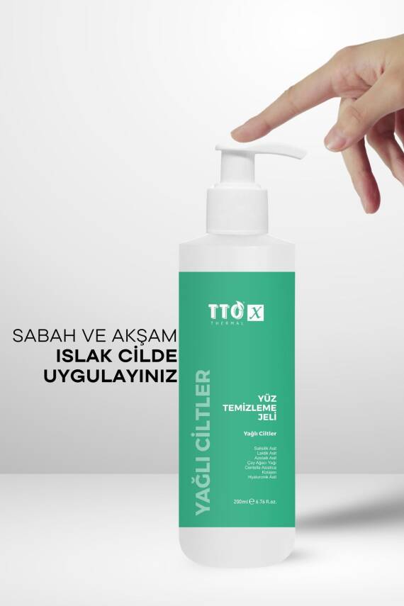 Tto X Yüz Temizleme Jeli Yağlı Ciltler 200 ml - 5