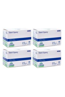 Tules Steril Spanç Emici Kompres 7,5 X 7,5cm 100 X 4 - 400 Adet - 1