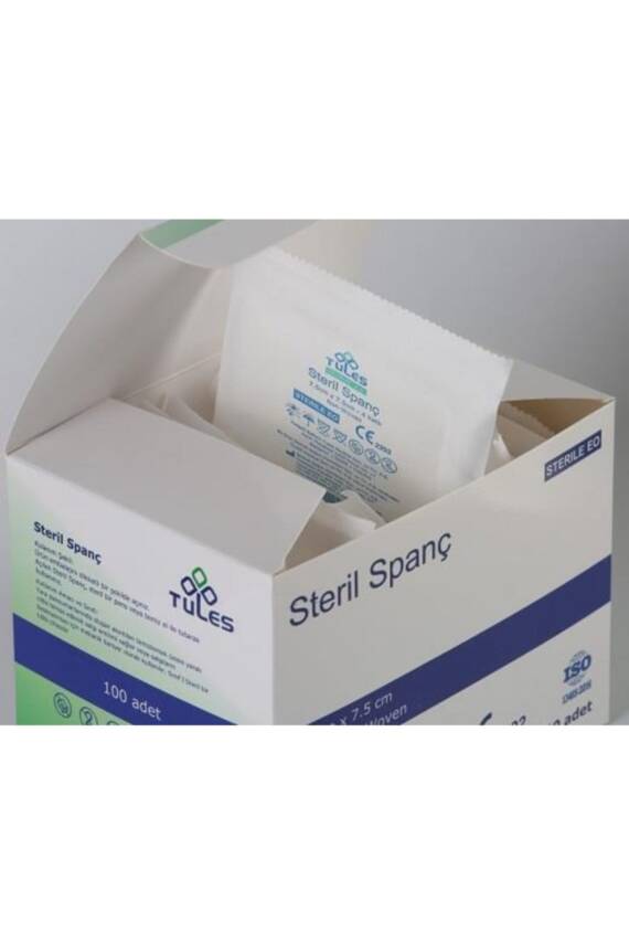 Tules Steril Spanç Emici Kompres 7,5 X 7,5cm 100 X 4 - 400 Adet - 3