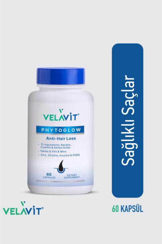 Velavit Phytoglow Anti-Hair Loss 60 Kapsül - 1